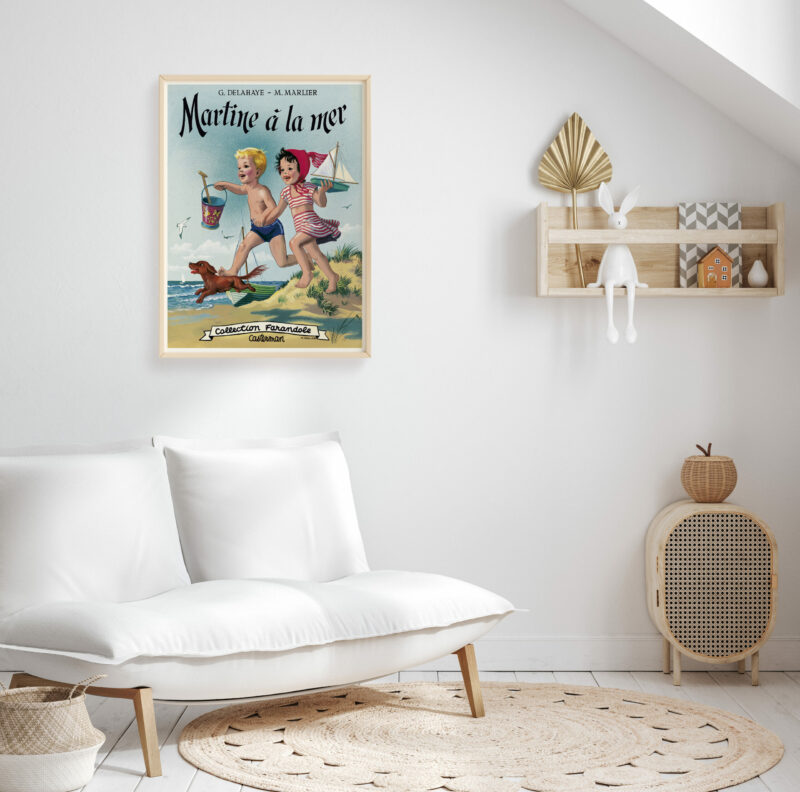 Poster Animaux Farandole. Décoration Chambre Enfant. Aquarelle Animaux
