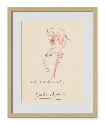 poésie d'Apollinaire sous forme de cheval 
