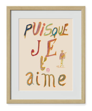 calligramme d'apollinaire puisque je t'aime